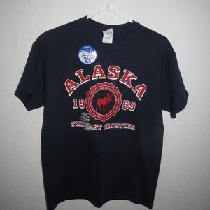 Men's MED ALASKA The LAST FRONTIER Medium Shirt